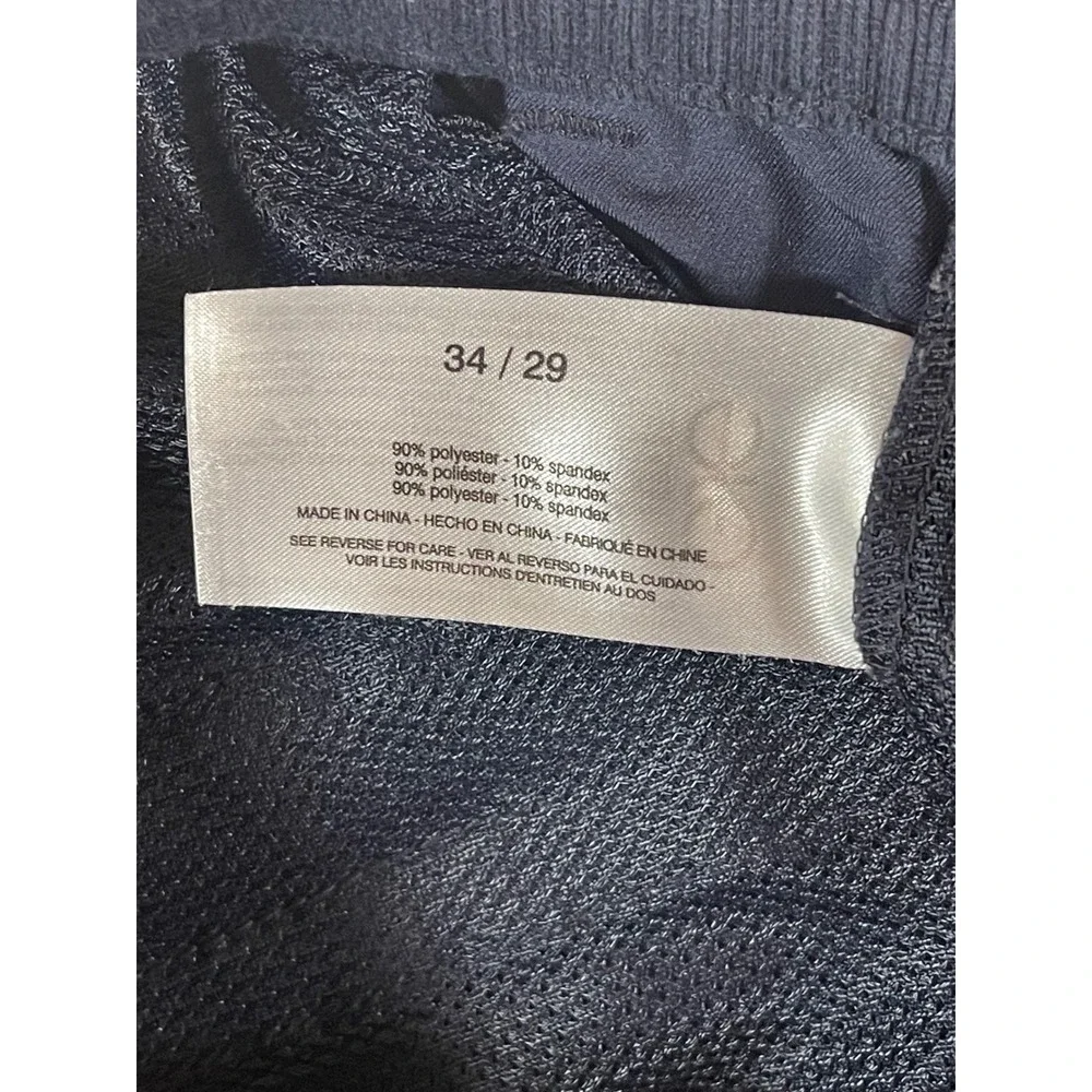 Marc New York Mens Performance Tech Pants Navy Blue Stretch 34/29 Travel Chino